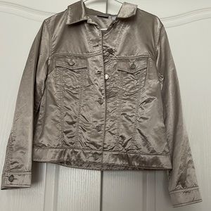 Chico’s Glossy Beige Jacket